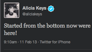 BlackBerry Creative Director Alicia Keys Is Tweeting From Her iPhone (Updated)